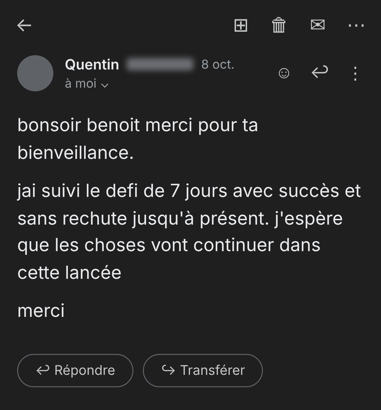 Témoignage